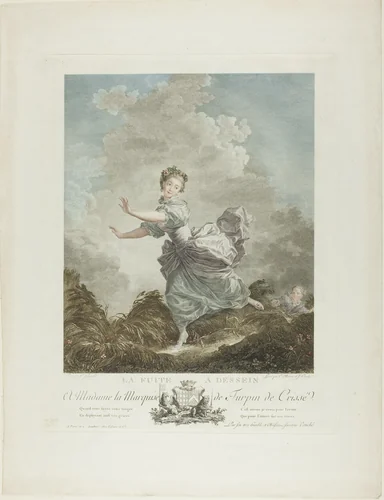 The Escape of Dessein by Jean Honoré Fragonard, print, 1770-1850