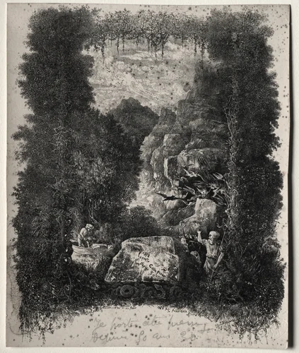 First Frontispiece for Fables and Fairy-Tales by Thierry-Faletans by Rodolphe Bresdin, print, 1868