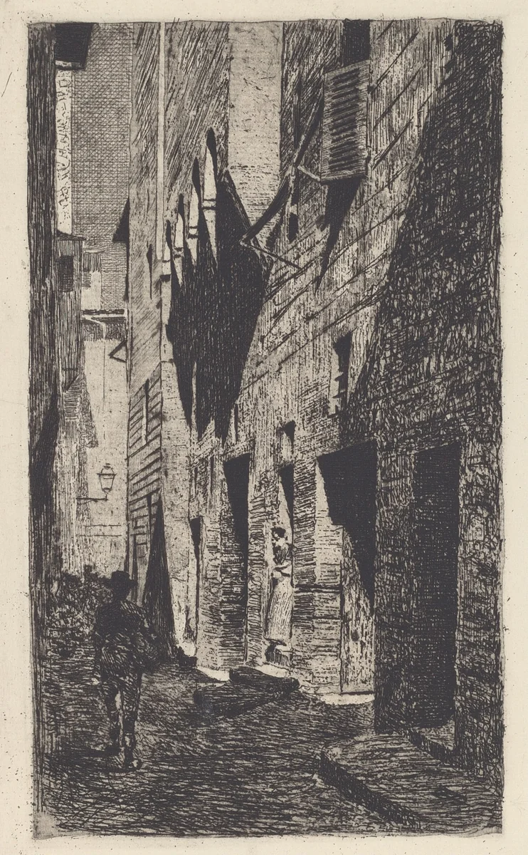 House of Dante da Castiglione [Casa di Dante da Castiglione] by Telemaco Signorini, print, 1878-1888