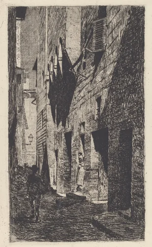 House of Dante da Castiglione [Casa di Dante da Castiglione] by Telemaco Signorini, print, 1878-1888