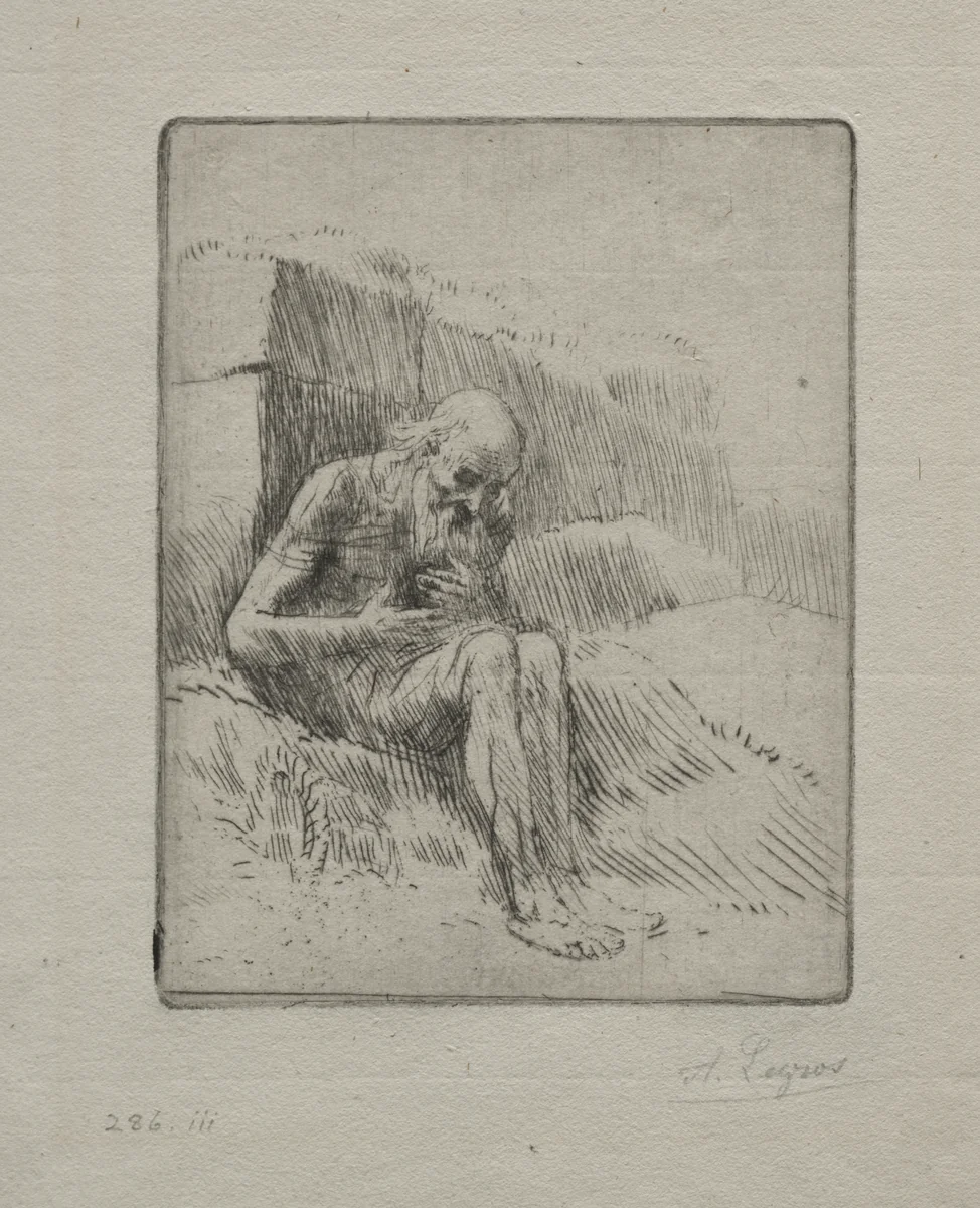 Job (Second Plate) by Alphonse Legros, print, 1884