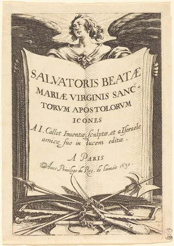 Frontispiece for "The Large Apostles" by Jacques Callot, print, 1631