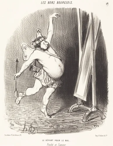 Le Départ pour le bal by Honoré Daumier, print, 1847