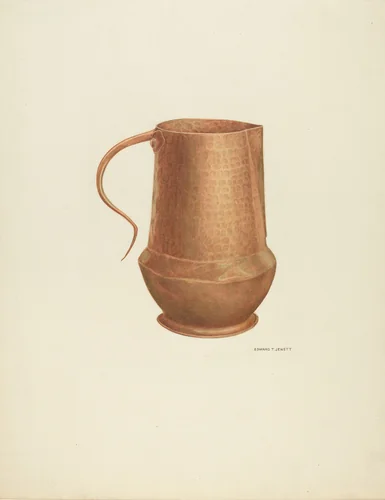 Copper Cruet by Edward Jewett, index of american design, 1937