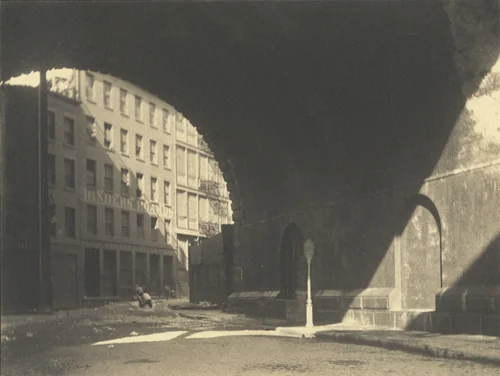 Under the Brooklyn Bridge by Paul Anderson, photograph, 1917