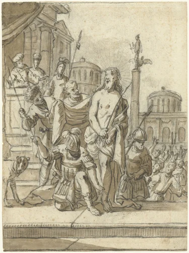 Ecce Homo by anonymous, drawing, 1600-1699