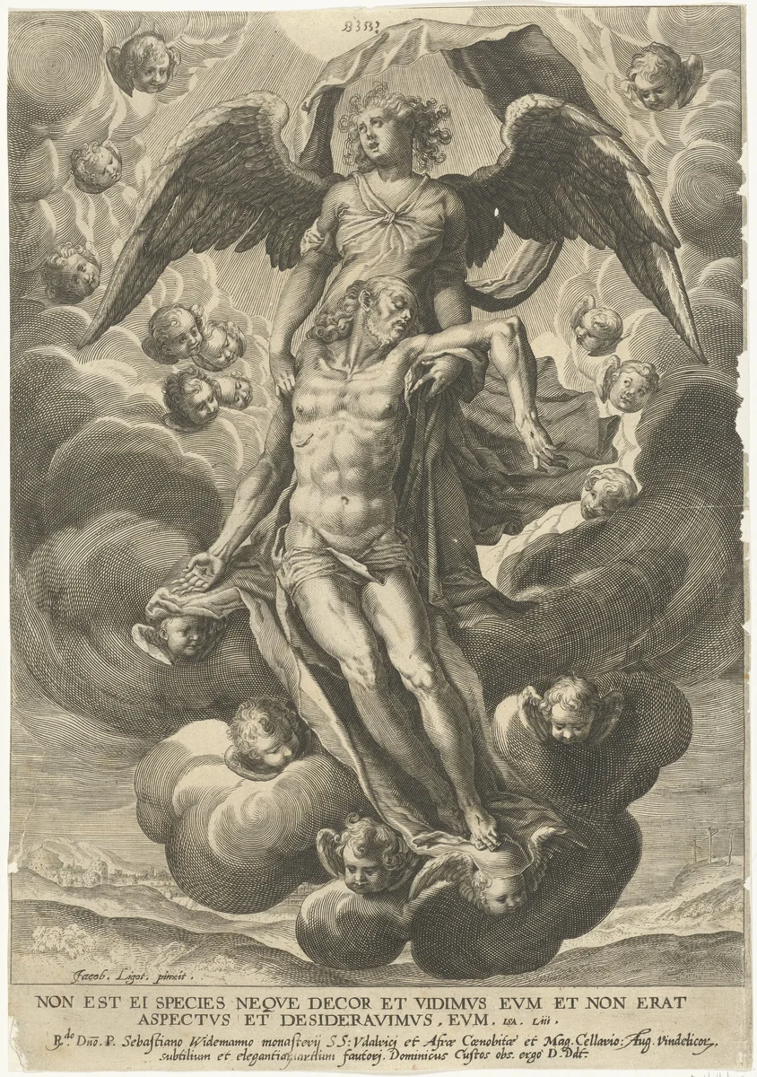Hemelvaart van Christus by Unknown, print, 1579-1615