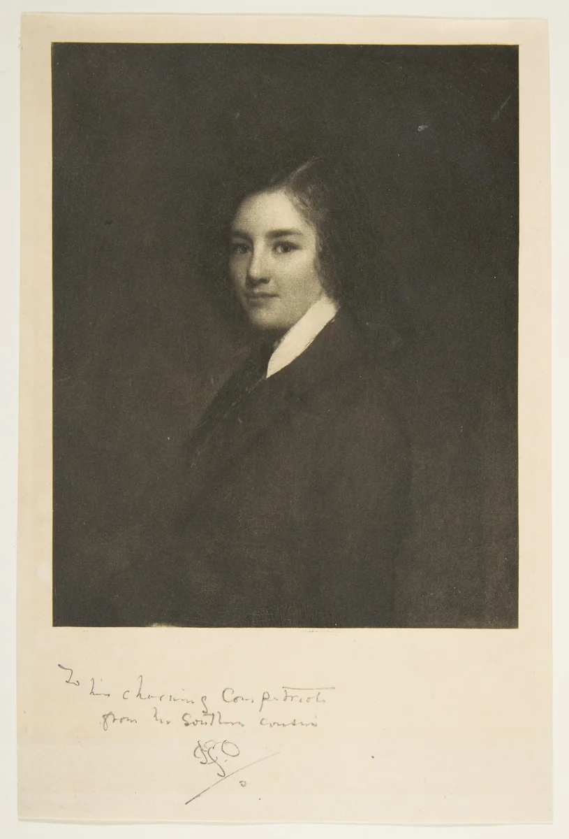 James McNeill Whistler, Age 14 by William Boxall, print, 1848-1903