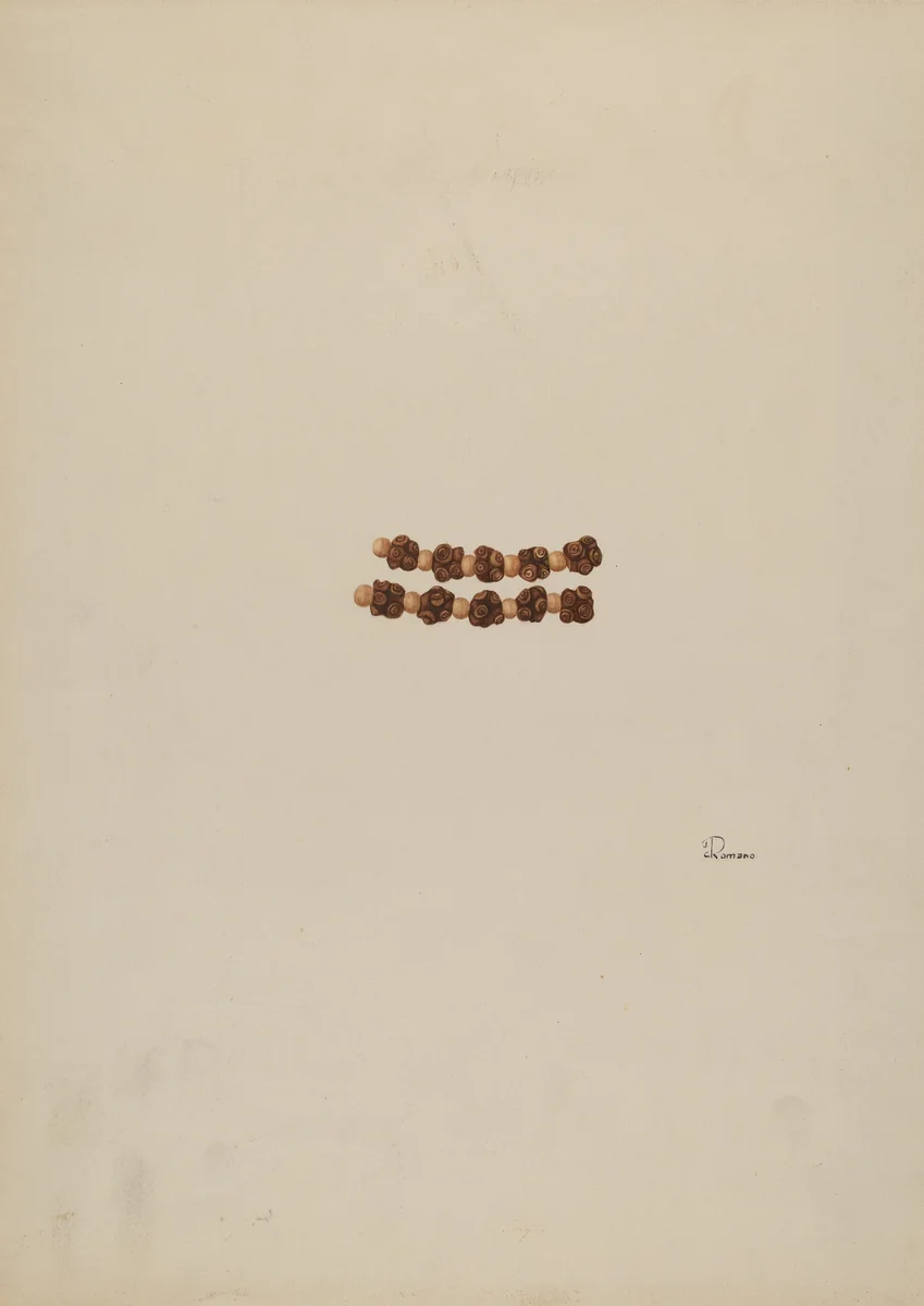 Rosary Beads by Josephine C. Romano, index of american design, 1940