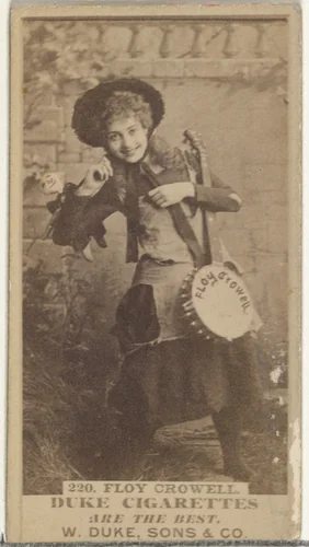 Card Number 220, Floy Crowell, from the Actors and Actresses series (N145-7) issued by Duke Sons & Co. to promote Duke Cigarettes by W. Duke, Sons & Co., photograph, 1880-1889