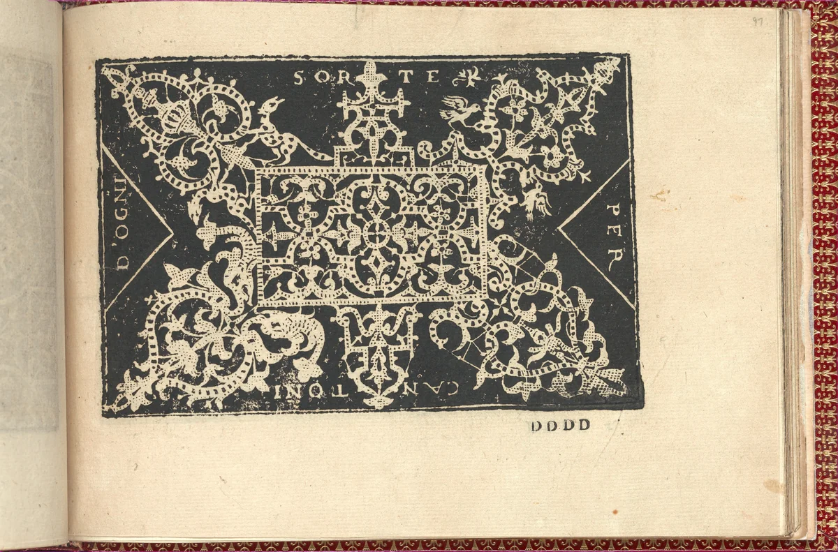 Corona delle Nobili et Virtuose Donne: Libro I-IV, page 97 (recto) by Cesare Vecellio, book, 1601