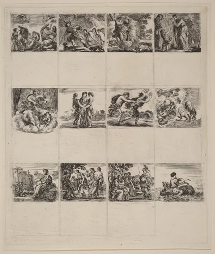 Mythological Playing Cards by Stefano della Bella, print, 1644