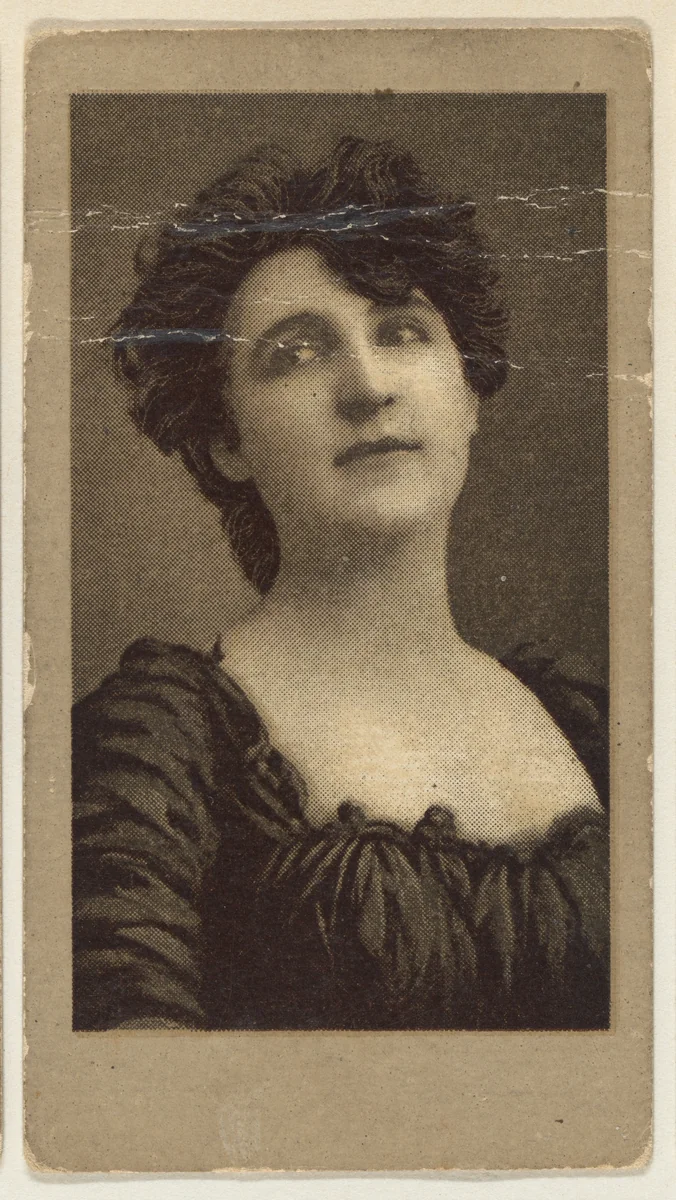 Portrait of a woman looking to the left, from the "Girls" series (T66), issued with Hunter Dog Cigarros by S. Monday & Sons by S. Monday & Sons, print, 1895-1905