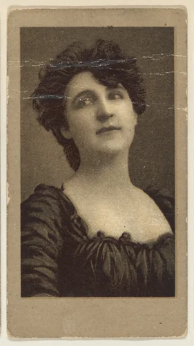 Portrait of a woman looking to the left, from the "Girls" series (T66), issued with Hunter Dog Cigarros by S. Monday & Sons by S. Monday & Sons, print, 1895-1905