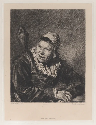 Malle Babbe, after Frans Hals by Jules Ferdinand Jacquemart, print, 1871