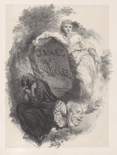 Tears and Smiles by Célestin Nanteuil, print, 1825-1865