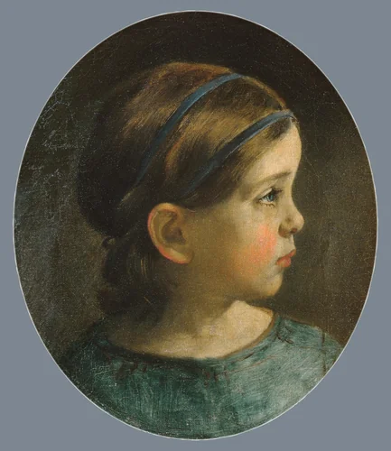 Daughter of William Page (Probably Mary Page) by William Page, artwork, 1837-1840