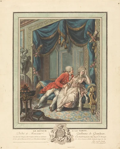 Le retour a la vertu by Joseph de Longueil, print, 1730-1792