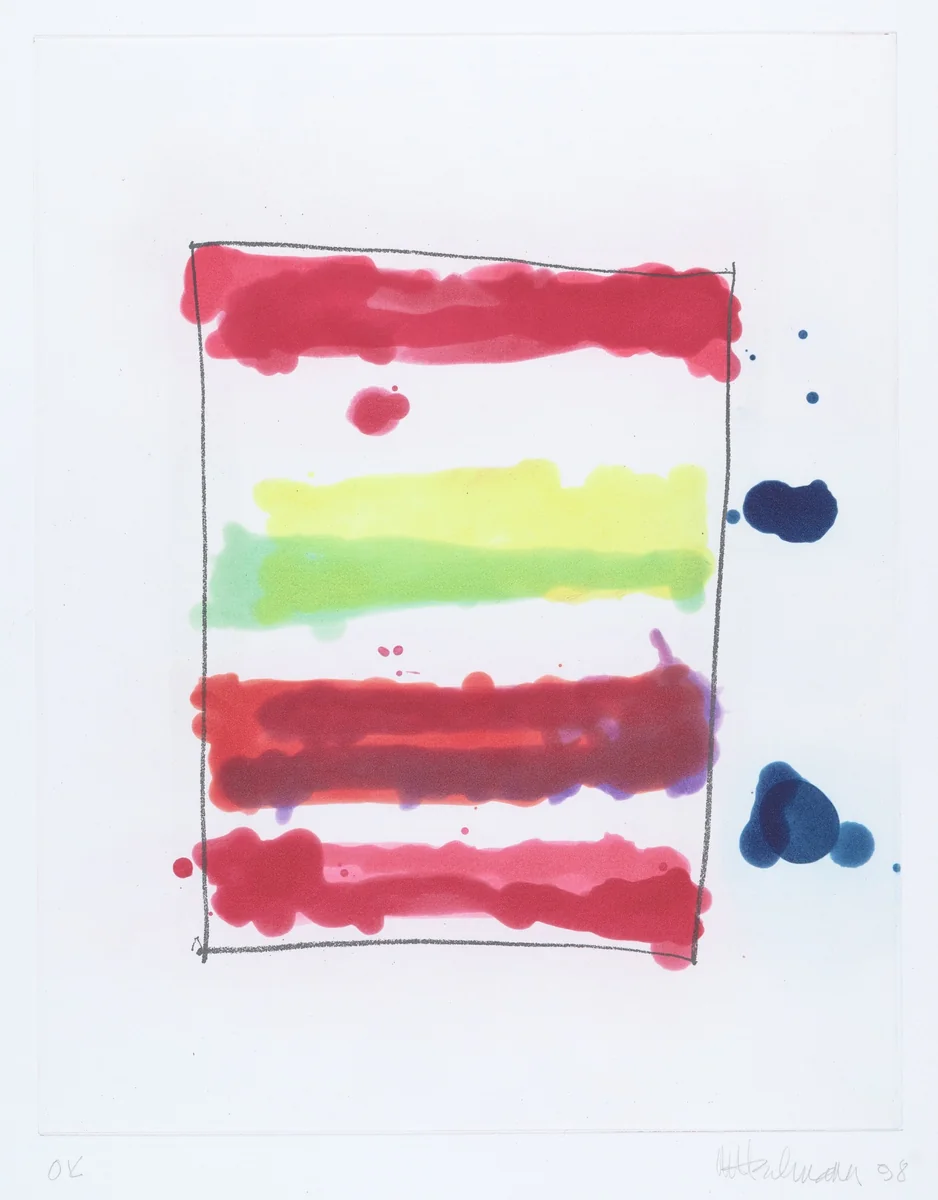 Garden Study by Mary Heilmann, print, 1998