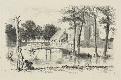 Plate three, from Radierversuche by Adolph Menzel, print, 1844