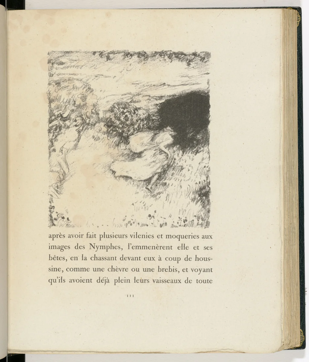 In-text plate (page 111) from Daphnis et Chloé by Pierre Bonnard, illustrated book, 1902