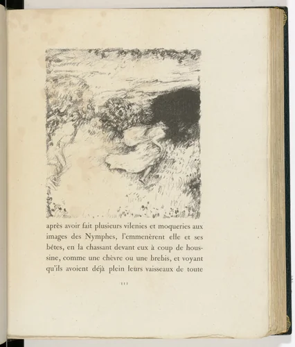 In-text plate (page 111) from Daphnis et Chloé by Pierre Bonnard, illustrated book, 1902