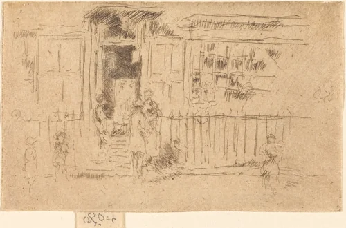 Little Steps, Chelsea by James McNeill Whistler, print, 1884-1886