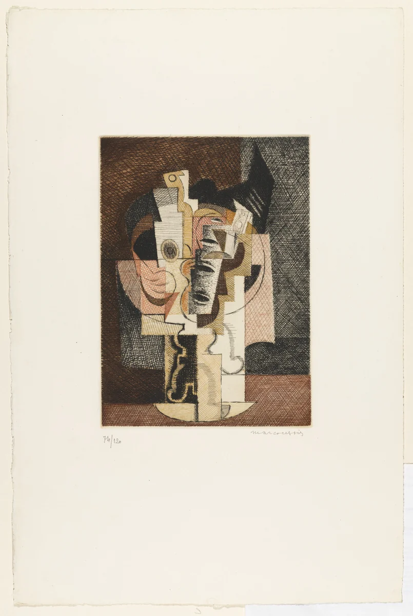 Composition by Louis Marcoussis, print, 1927