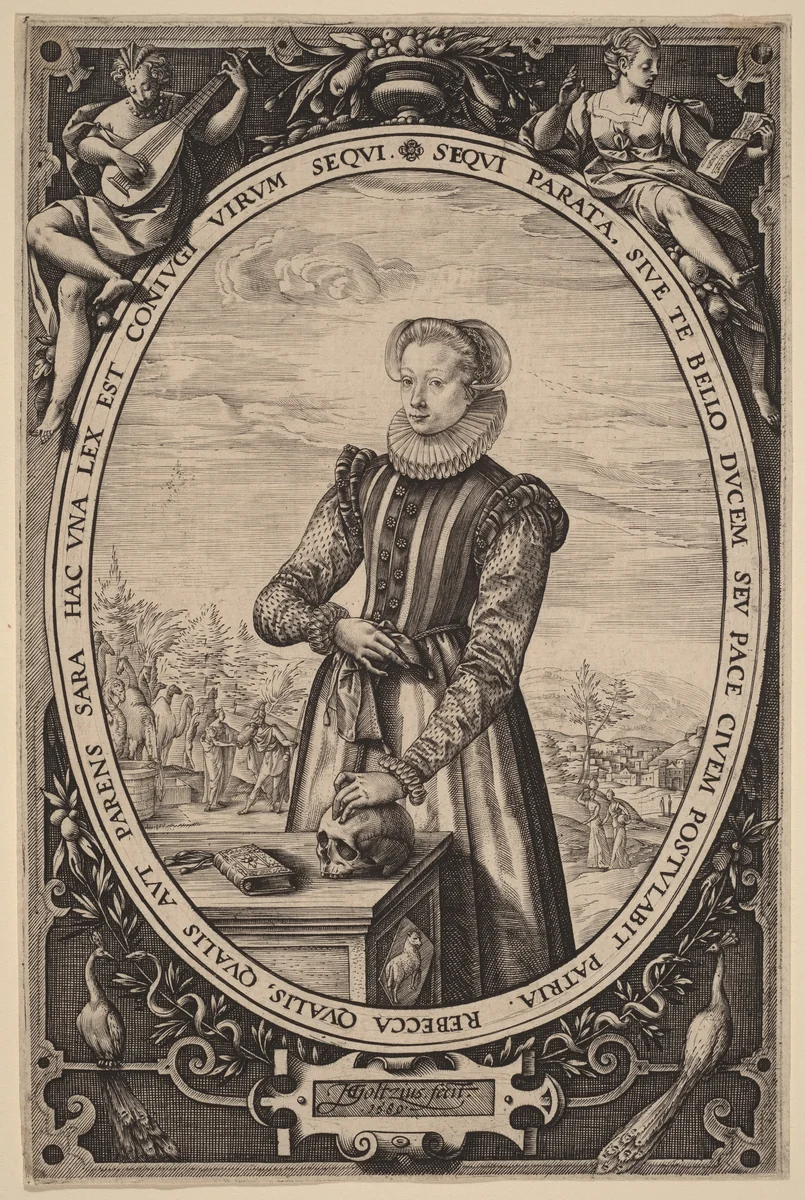 Josina Hamels by Hendrick Goltzius, print, 1580