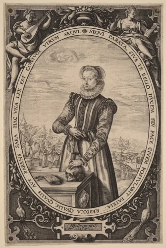 Josina Hamels by Hendrick Goltzius, print, 1580