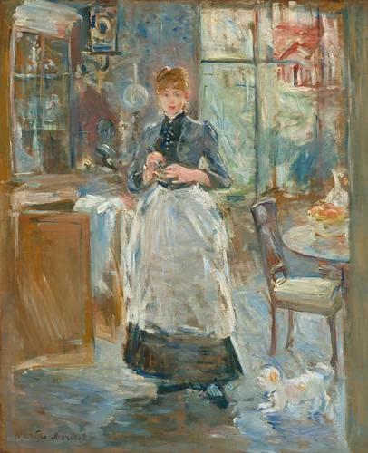 In the Dining Room by Berthe Morisot, painting, 1886