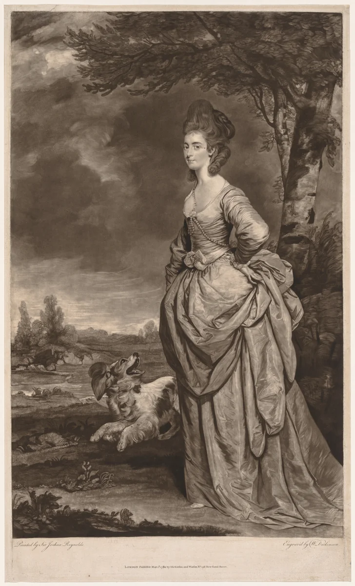 Mrs. Matthew Ellis by William Dickinson, print, 1780
