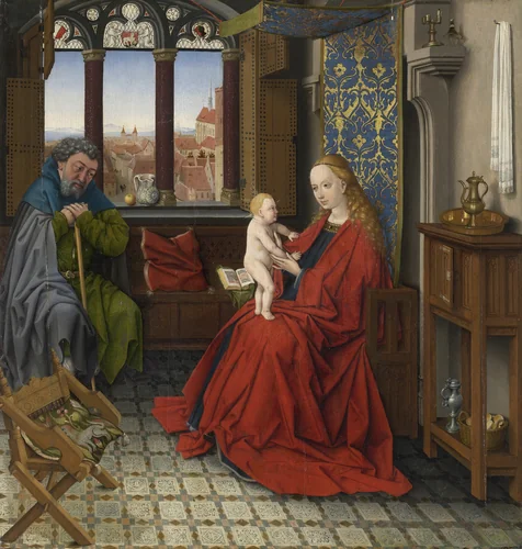 Holy Family by South German, painting, 1445-1455