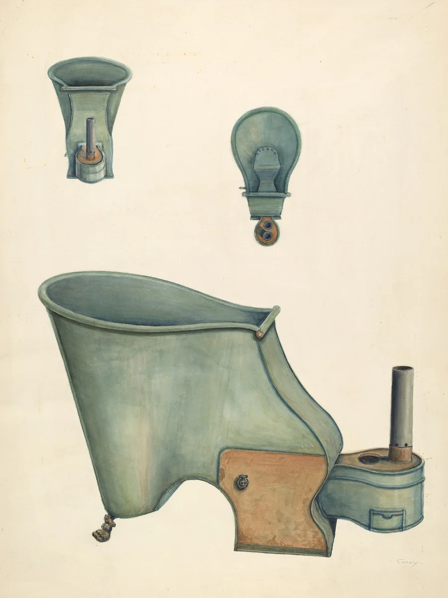 Portable Bath Tub by Al Curry, index of american design, 1937