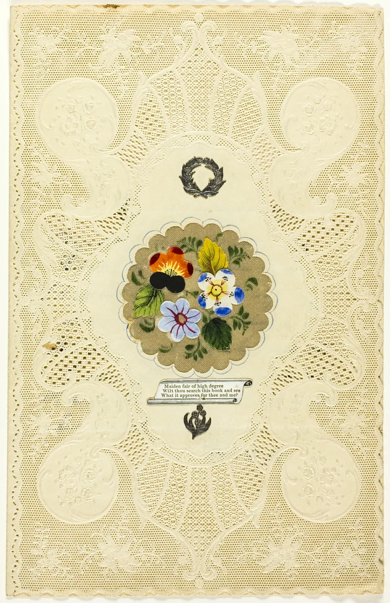 Maiden Fair of High Degree (valentine) by Joseph Mansell, other, 1845-1850