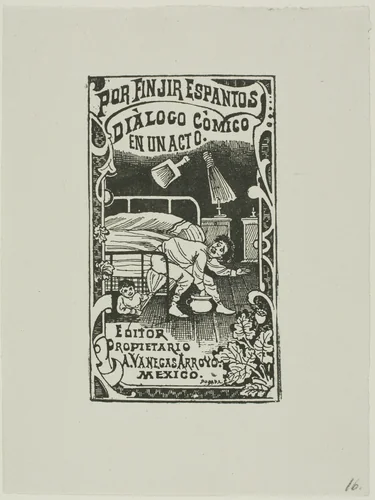 Pretending to be Ghosts by José Guadalupe Posada, print, 1871-1913