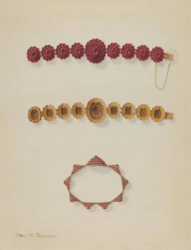 Bracelet by John H. Tercuzzi, index of american design, 1938