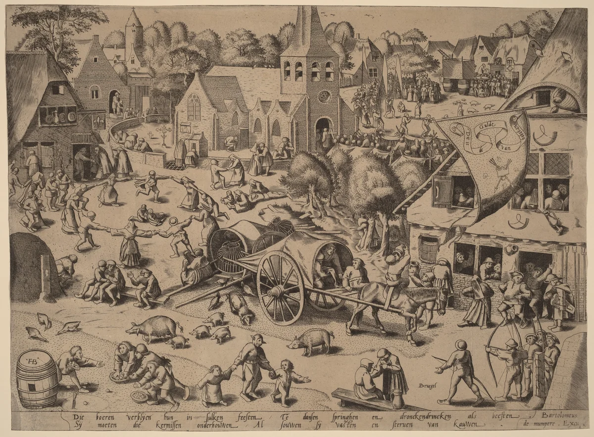 Village Fair at Hoboken by Franz Hogenberg
Pieter Bruegel the Elder
Bartholomaeus de Momper, print, 1554-1564