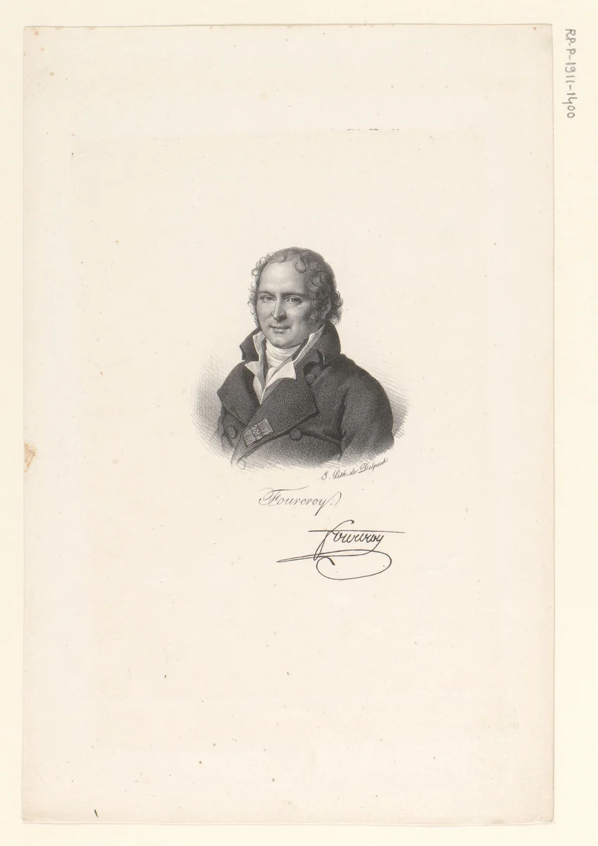 Portret van Antoine-François de Fourcroy by anonymous, print, 1818-1842