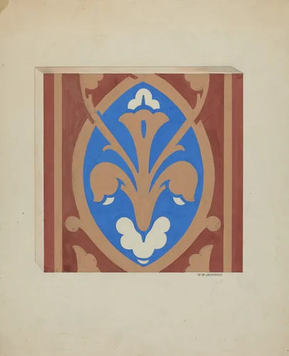 Floor Tile by Walter Jennings, index of american design, 1936