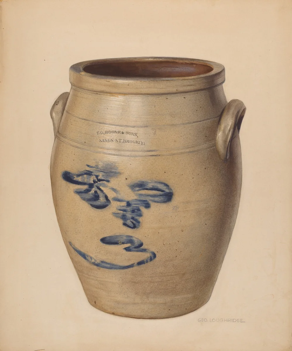 Crock by George Loughridge, index of american design, 1937-1938