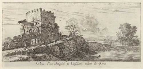 Veue d'une Antiquité de Constantin proche de Rome by Israël Silvestre, print, 1640-1660