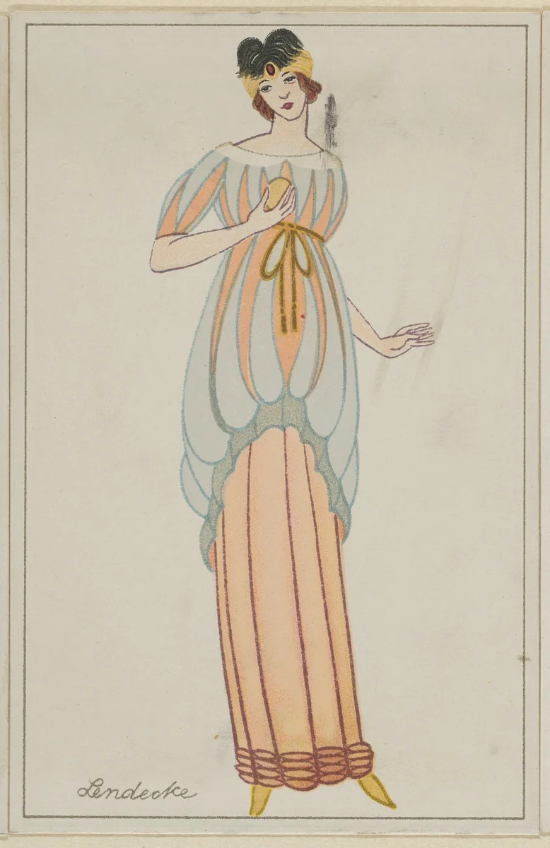Fashion (Mode) by Otto Lendecke, print, 1912