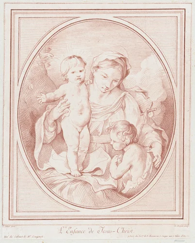 The Childhood of Jesus Christ by Louis Marin Bonnet, print, 1756-1793
