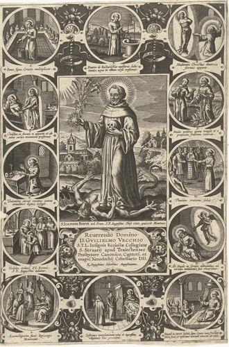 Scènes uit het leven van de Heilige Johannes Bonus by Unknown, print, 1570-1618