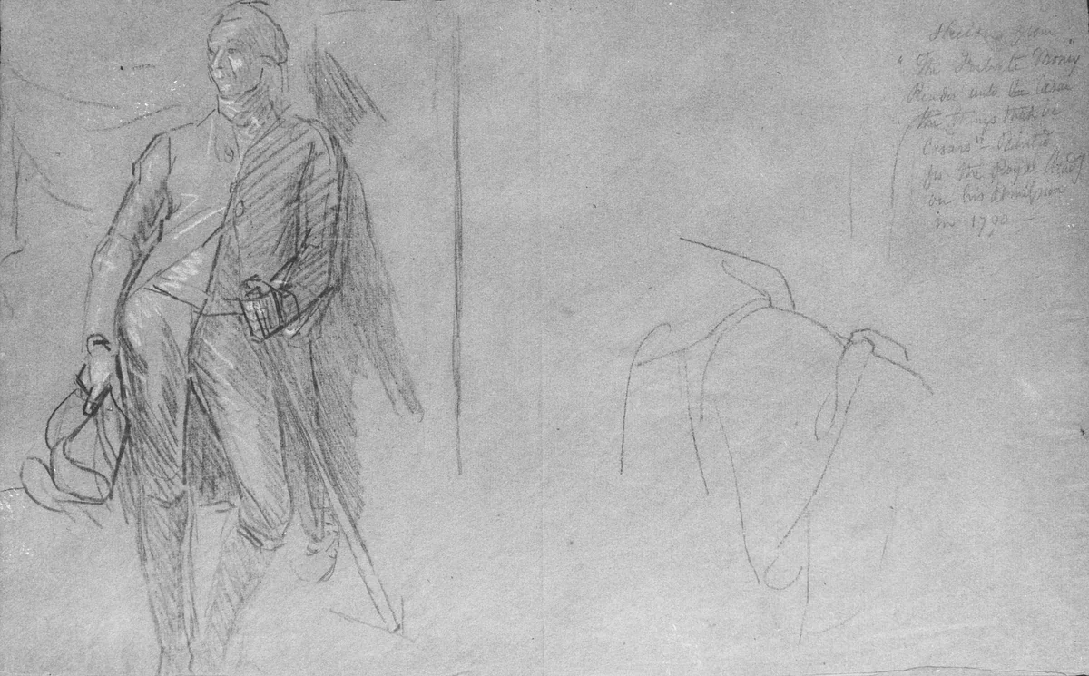 Study for "Elkanah Watson" by John Singleton Copley, artwork, 1782