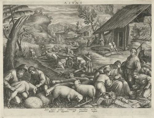 Zomer by Unknown, print, 1587-1595