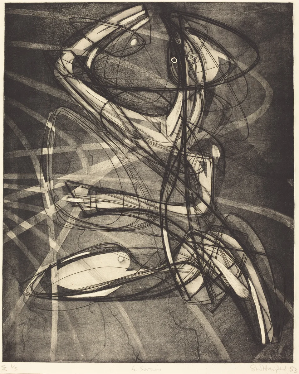 Sorcier by Stanley William Hayter, print, 1953