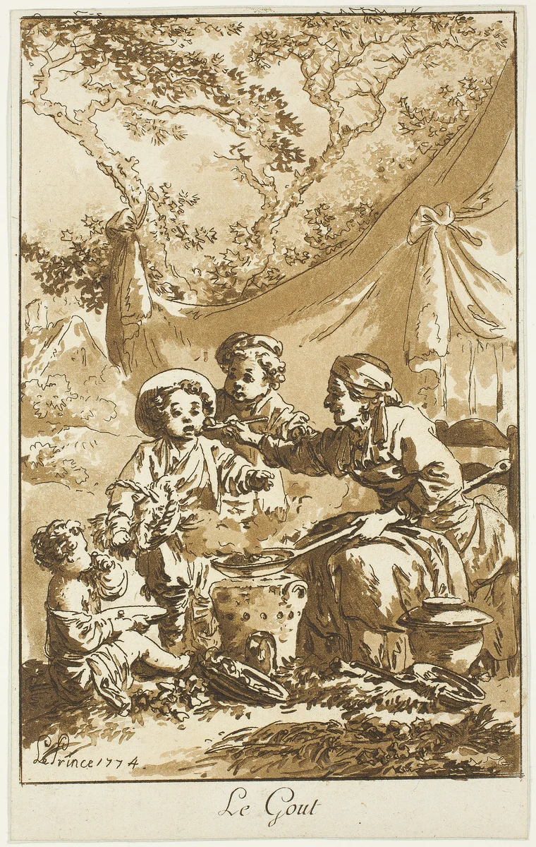 Taste by Jean Baptiste Le Prince, print, 1774