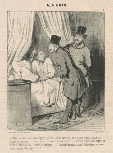 Mon cher ami, nous avons appris ... by Honoré Daumier, print, 1845